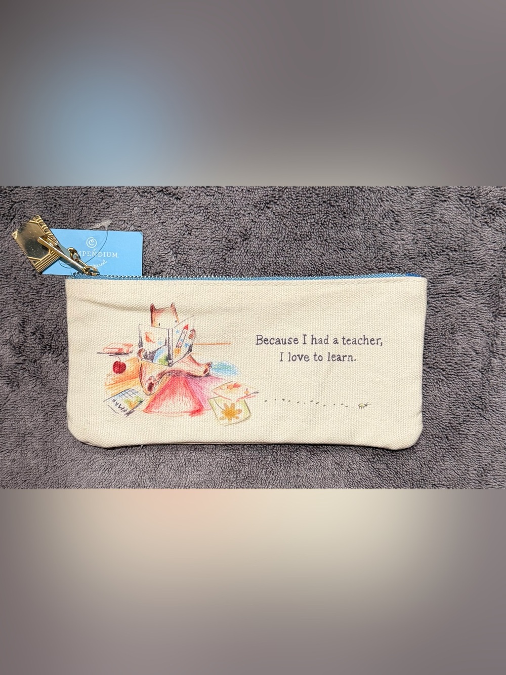Canvas Pencil Case - Great Gift for Teachers